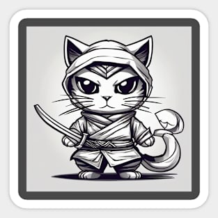 ninja kitten Sticker